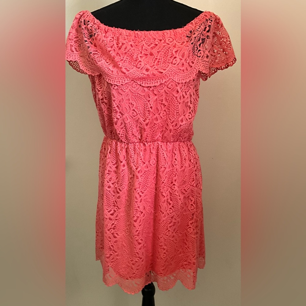 Orange Lace Dress